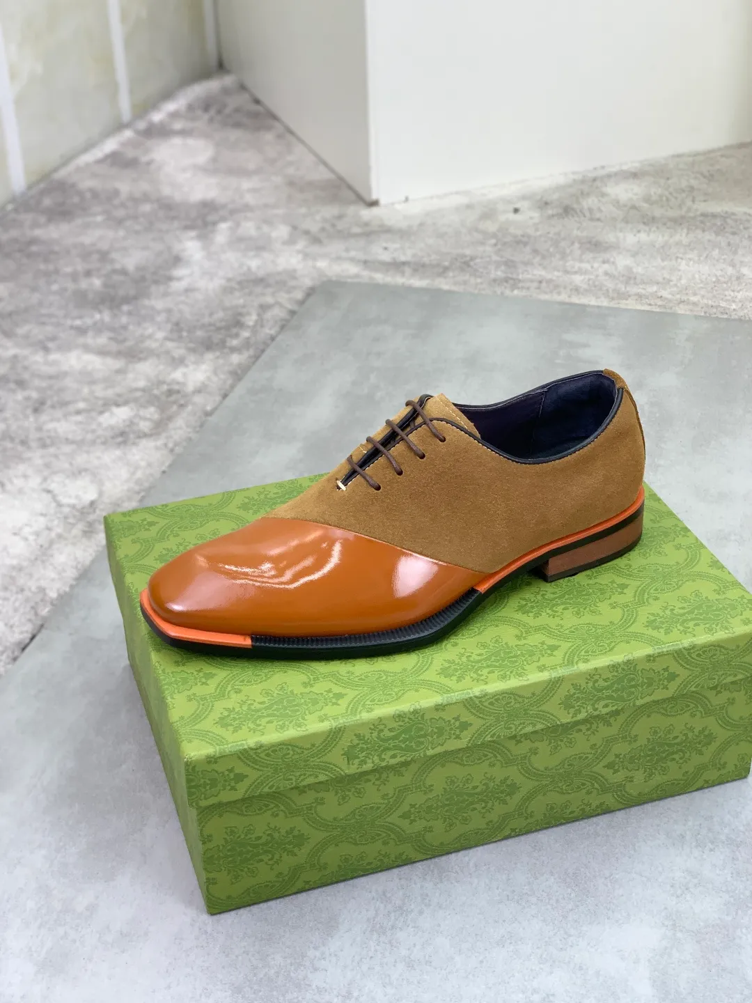 Men's Men's Shoes 💰P580 [New Style] 💰💎💎💎 [Gucci] GUCCI high-end men's formal business leather shoes, original order 1:1! Original imported high-end calfskin, original metal buckle, imported first-layer pigskin lining for feet, original high-end outsole, men's shoe size: 38-44
